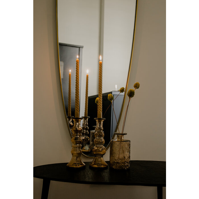 Vaas 'Nienke' gerecycled glas beige