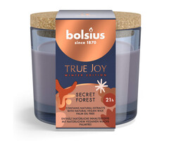 Bolsius True Joy gevuld geurglas met kurk 66/83 Secret Forest