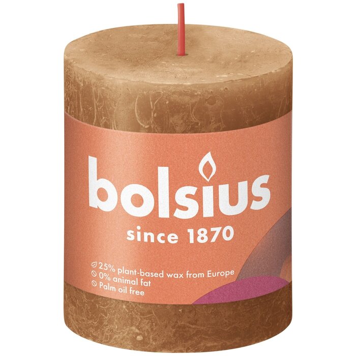 Bolsius Rustiekkaars 80/68 Spice Brown