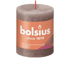 Bolsius Rustiekkaars 80/68 Rustic Taupe