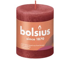 Bolsius Rustiekkaars 80/68 Delicate Red