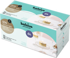 Bolsius Horeca waxine® lichten 6u doos 500 Wit