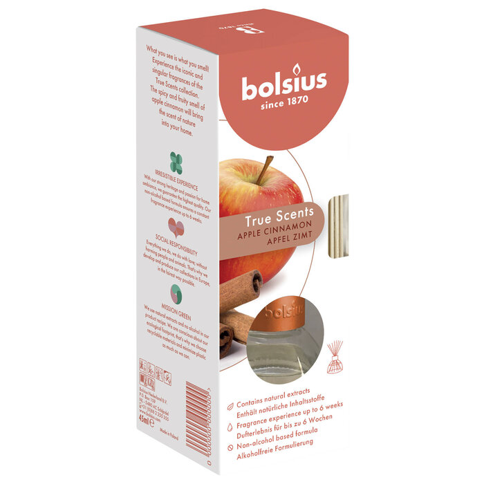 Bolsius True Scents geurverspreider 45ml Apple Cinnamon