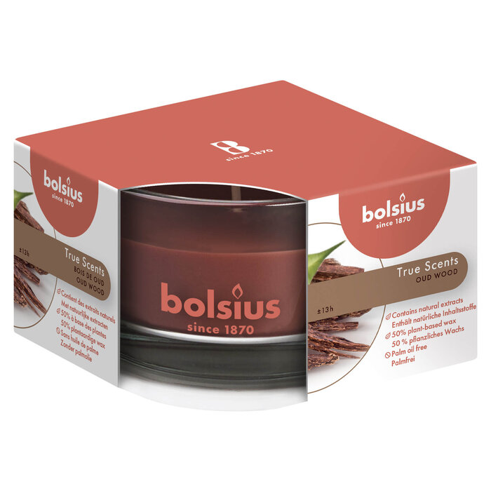 Bolsius True Scents geurglas 50/80 Old Wood