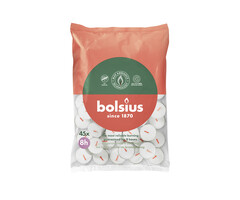 Bolsius Theelicht groen 8u zak 45 Wit