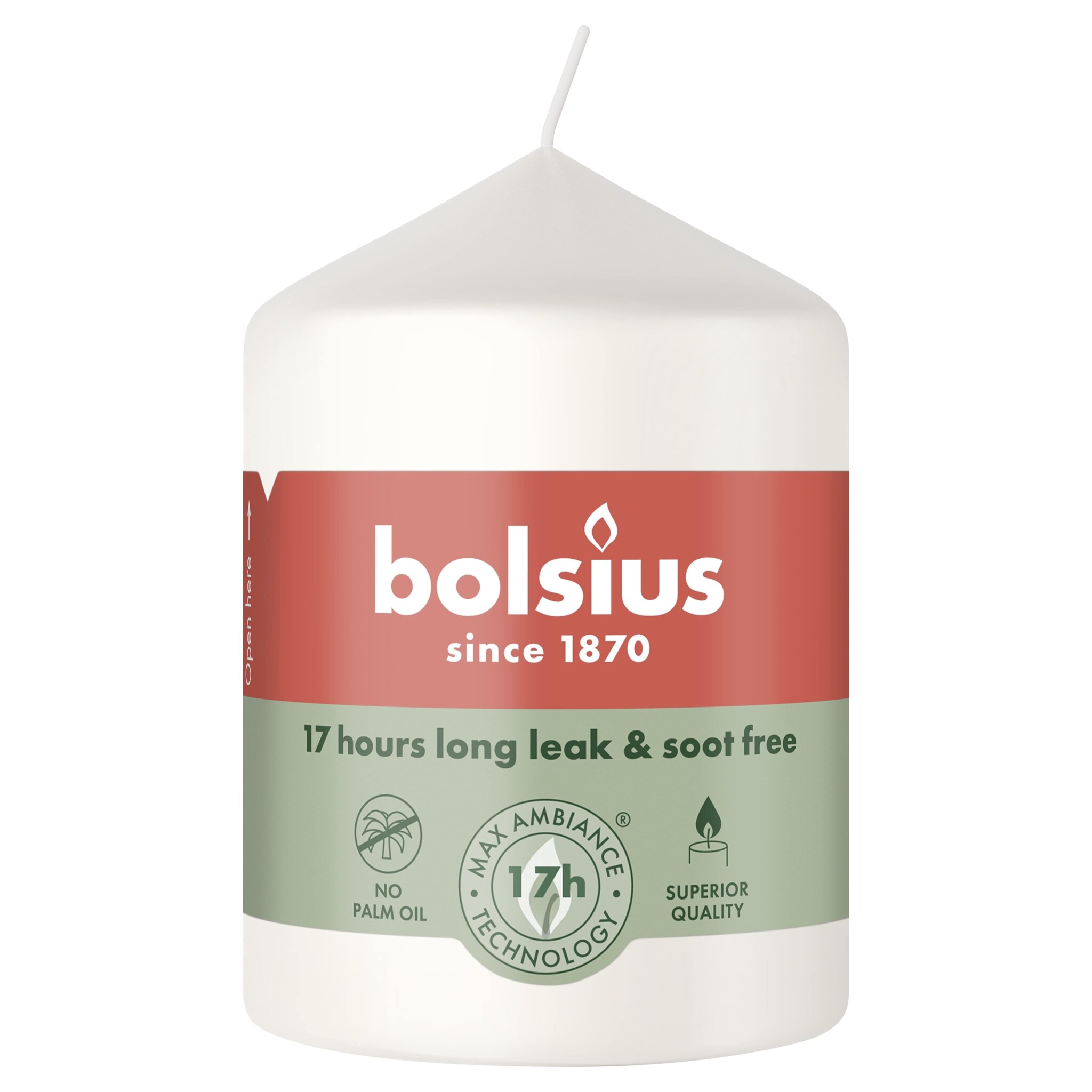 Bolsius Stompkaars 80/58 Cloudy White