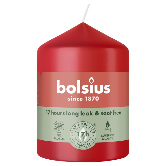 Bolsius Stompkaars 80/58 Delicate Red