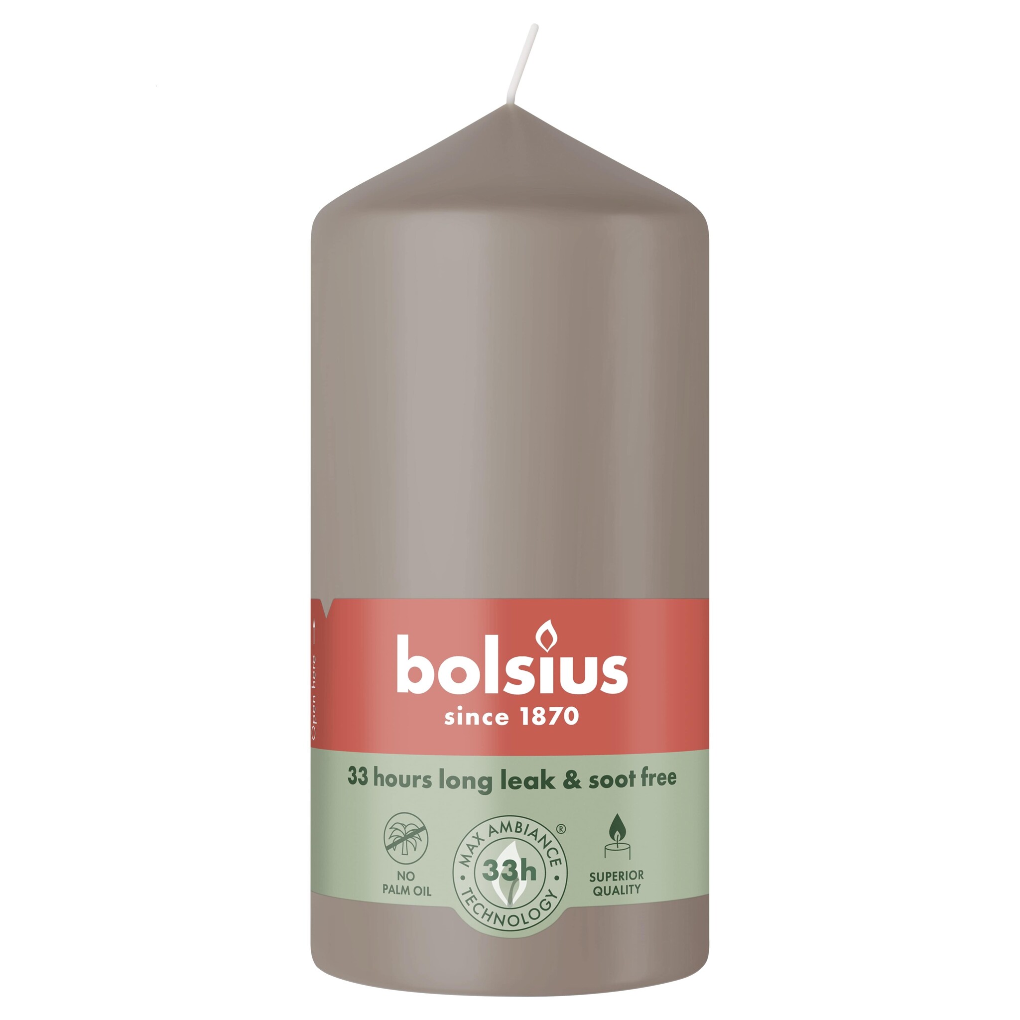Bolsius Stompkaars 120/58 Light Taupe