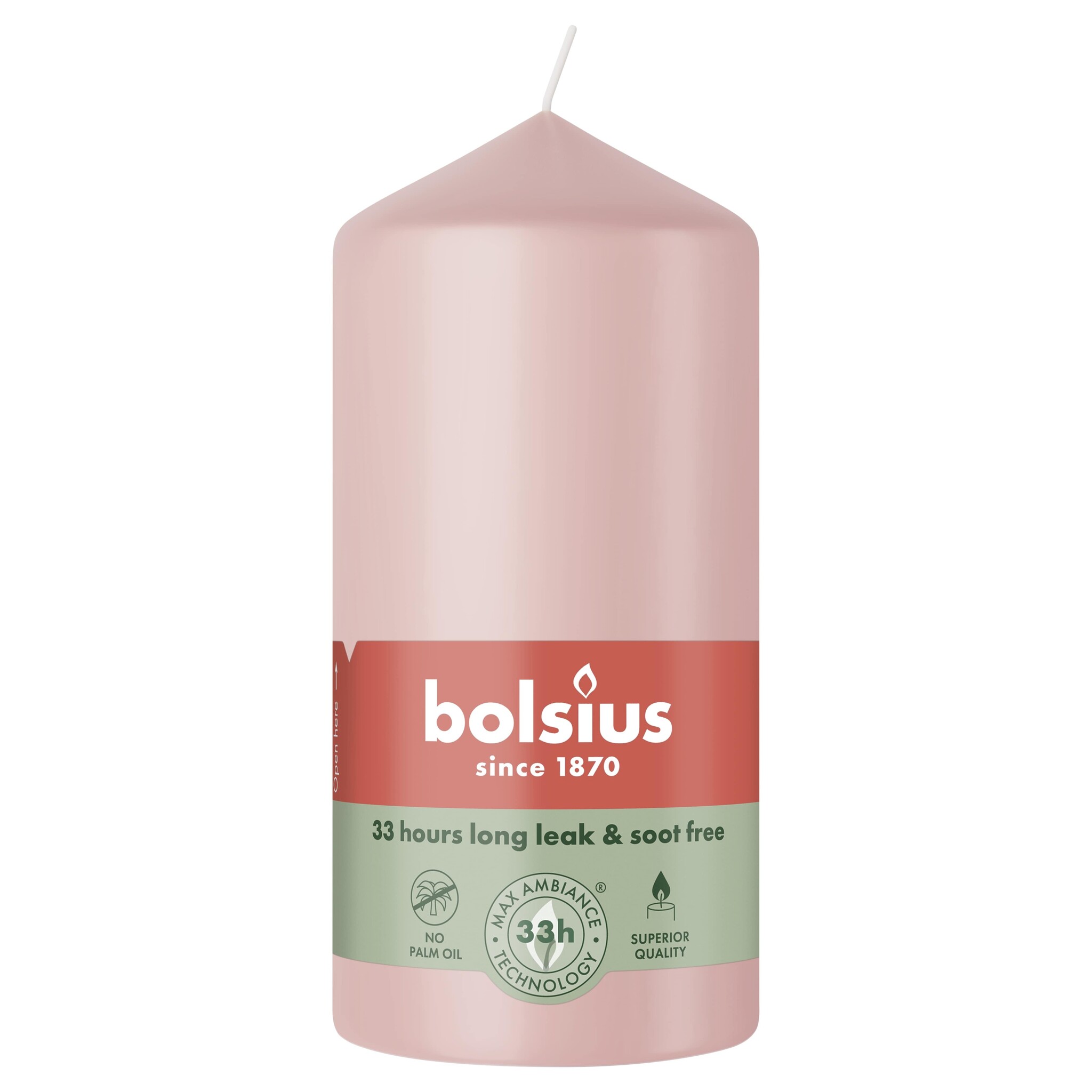 Bolsius Stompkaars 120/58 Misty Pink