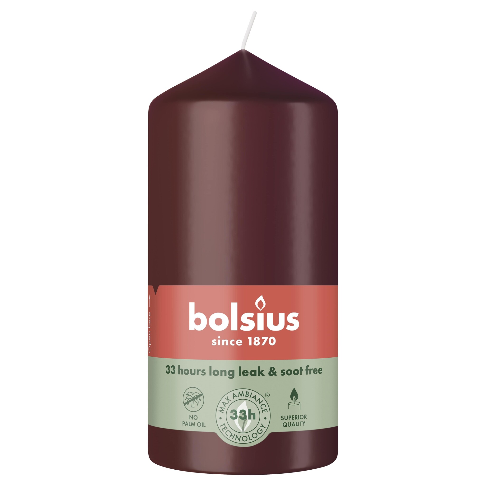Bolsius Stompkaars 150/58 Velvet Red