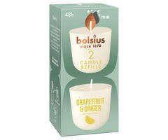Bolsius Navulling Clean Light pack 2 Grapefruit / Ginger