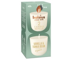 Bolsius Navulling Clean Light pack 2 Vanilla / Tonkaboon