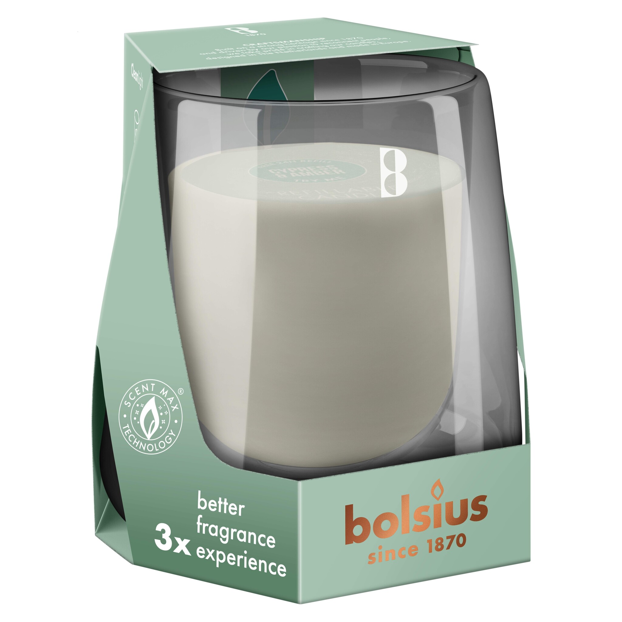 Bolsius Starterkit Clean Light Cypress & Amber