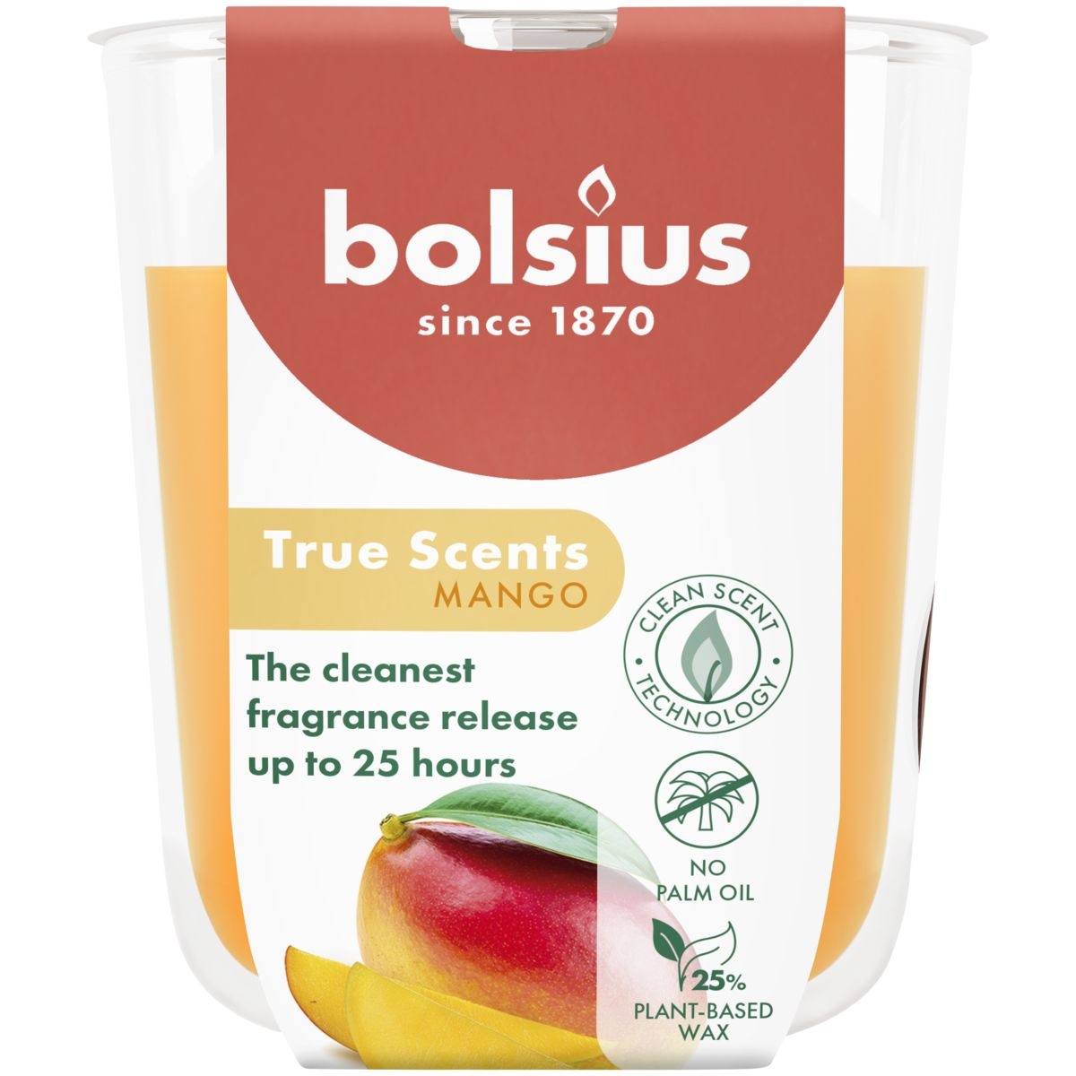Bolsius True Scents geurglas 80/73 Mango