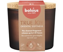 Bolsius True Joy geurglas met kurk 66/83 Oriental Softness