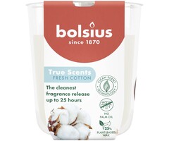 Bolsius True Scents geurglas 80/73 Fresh Cotton