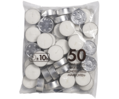 Bolsius Neutraal maxilicht 10u zak 50