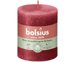 Bolsius Rustiekkaars 80/68 Delicate Red