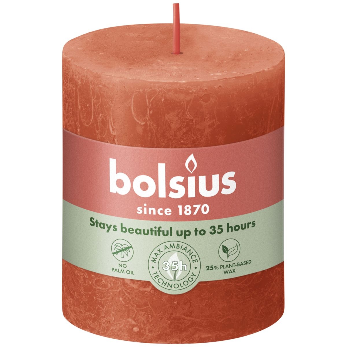 Bolsius Rustiekkaars 80/68 Earthy Orange