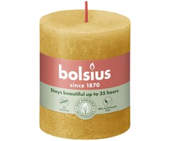 Bolsius Rustiekkaars 80/68 Honeycomb Yellow