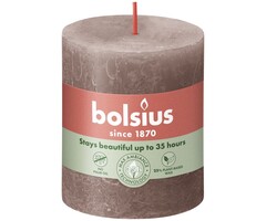 Bolsius Rustiekkaars 80/68 Rustic Taupe