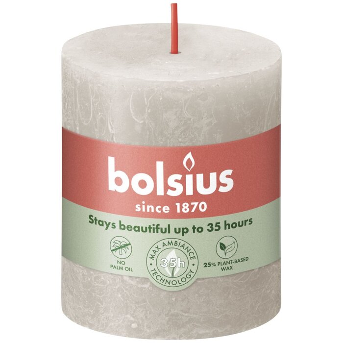 Bolsius Rustiekkaars 80/68 Sandy Grey