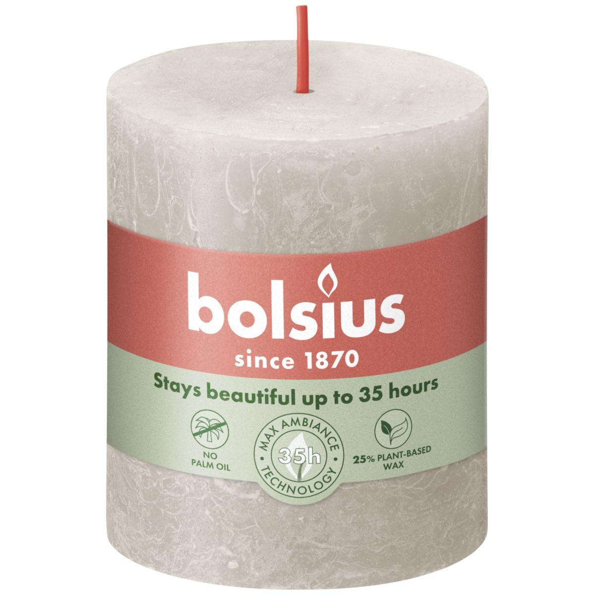 Bolsius Rustiekkaars 80/68 Sandy Grey