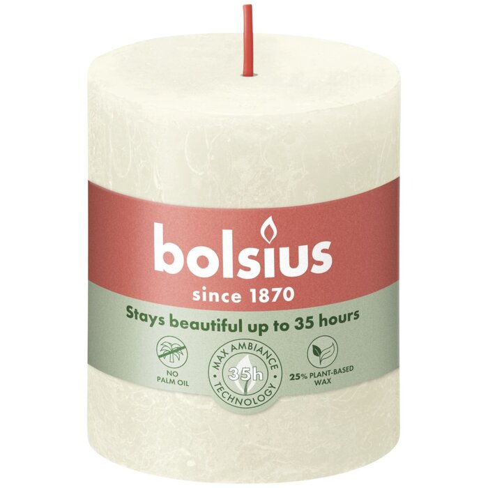 Bolsius Rustiekkaars 80/68 Soft Pearl