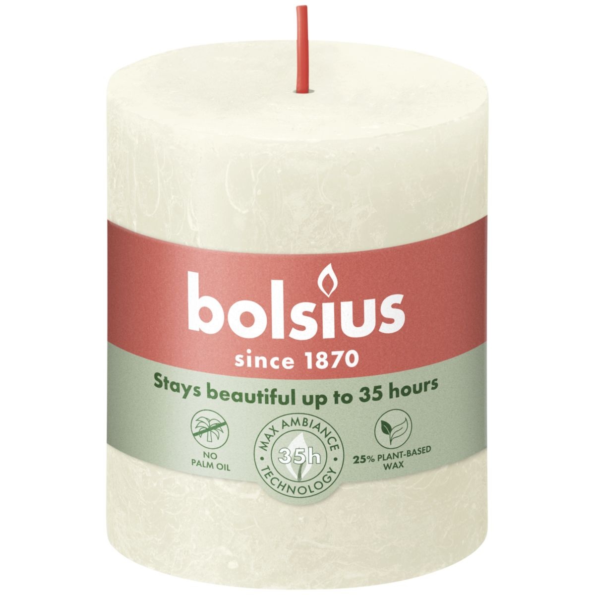 Bolsius Rustiekkaars 80/68 Soft Pearl