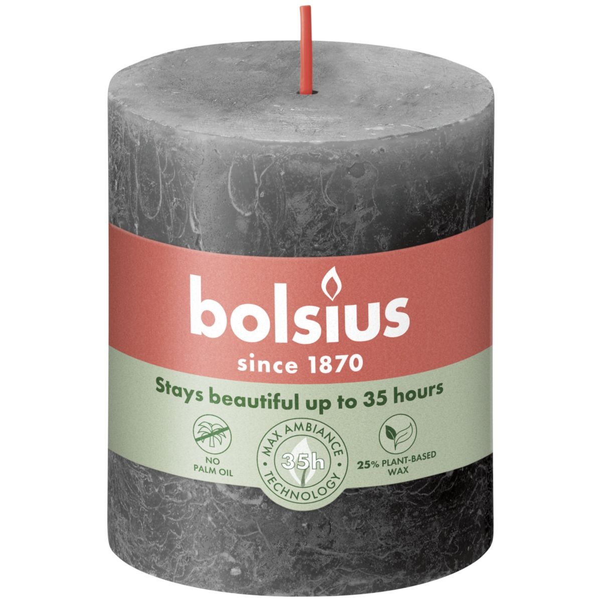 Bolsius Rustiekkaars 80/68 Stormy Grey