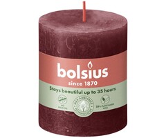 Bolsius Rustiekkaars 80/68 Velvet Red