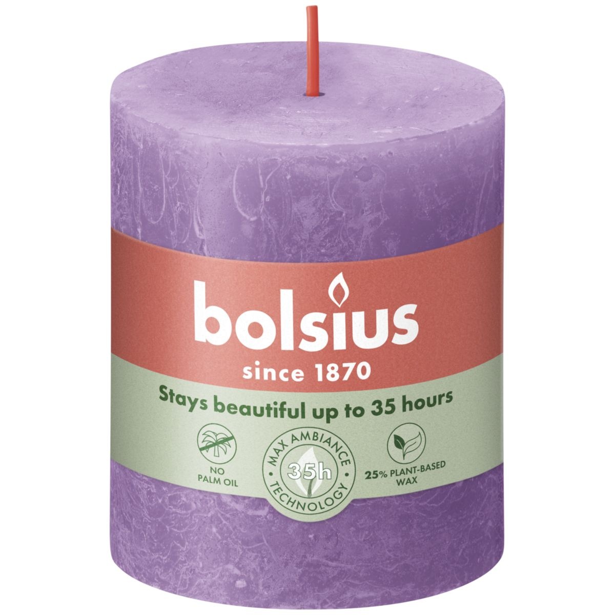 Bolsius Rustiekkaars 80/68 Vibrant Violet