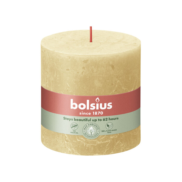 Bolsius Rustiekkaars 100/100 Oat Beige