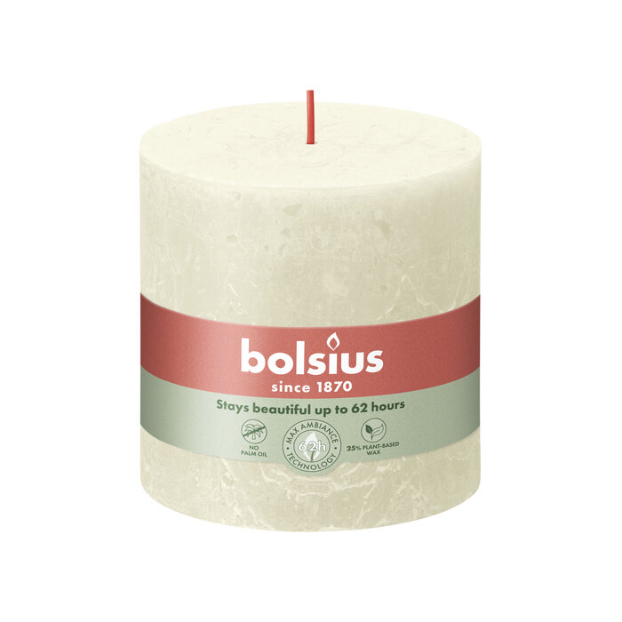 Bolsius Rustiekkaars 100/100 Soft Pearl