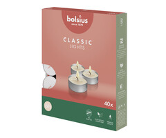 Bolsius Theelichten 6u doos 40 Wit