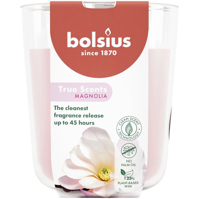 Bolsius True Scents geurglas 97/85 Magnolia