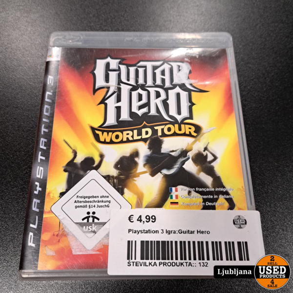 Playstation 3 IgraGuitar Hero Used Products Ljubljana