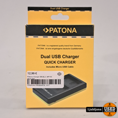 Patona Charger EN-EL3, NP150, SLG-1647