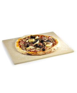 pizzasteen rechthoek vuurvaste klei (43x35 cm)