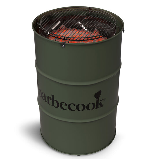 Barbecook Edson Army Green olievat houtskoolbarbecue