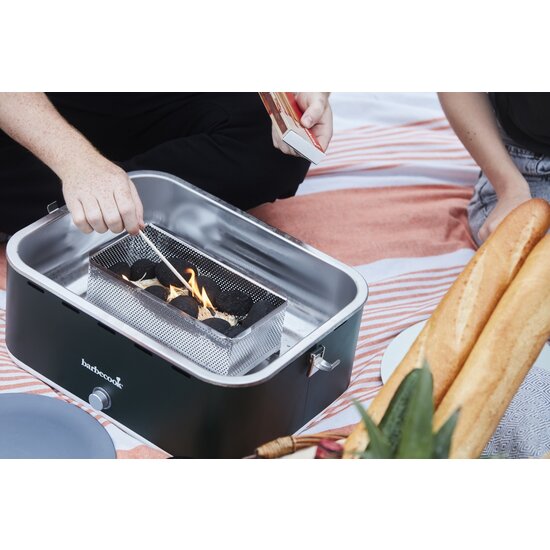 Barbecook Carlo houtskool tafelbarbecue Urban Grey