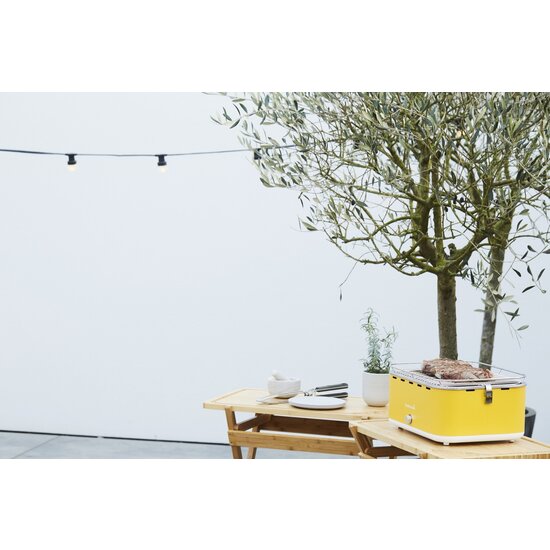 Barbecook Carlo houtskool tafelbarbecue Yellow Sunshine