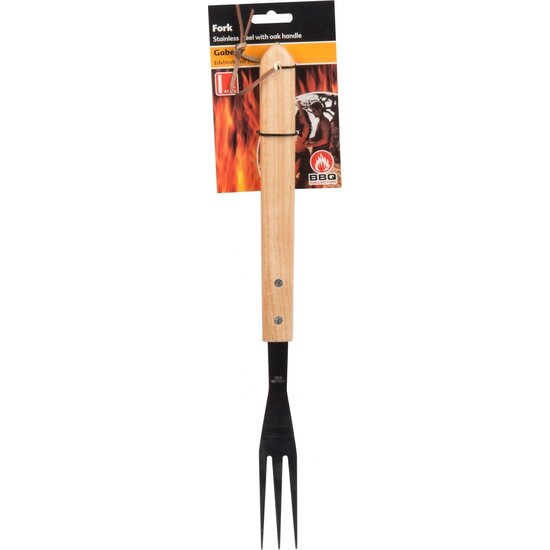 BBQ vork luxe eikenhout 41 cm