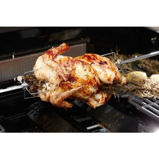Barbecook universele draaispit met motor voor gasbarbecues