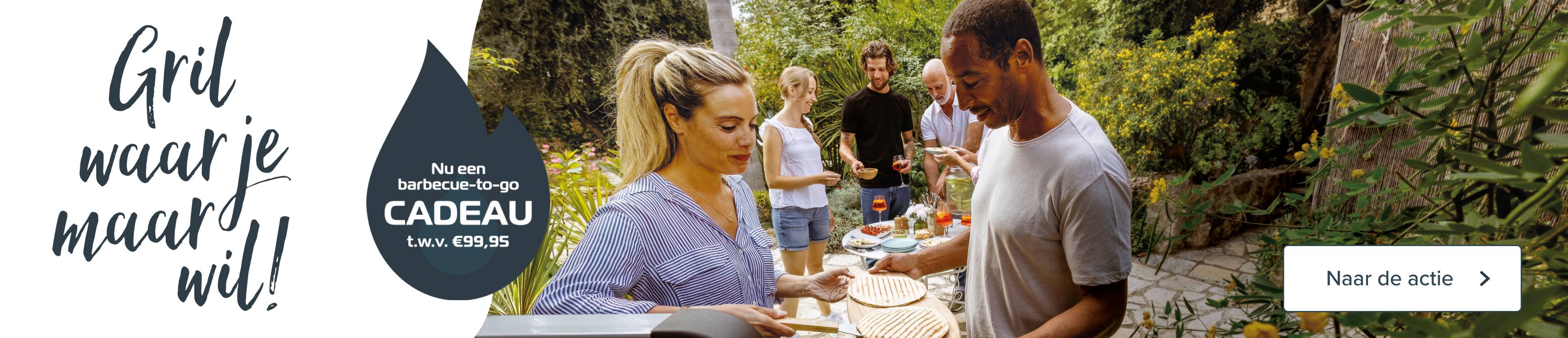 Bij aankoop van geselecteerde Campingaz barbecue: gratis een barbecue to-go t.w.v. €99,95!