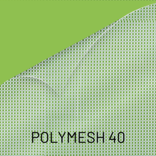 POLYMESH 40: scheurwerend pvc-vrij mesh doek 20%