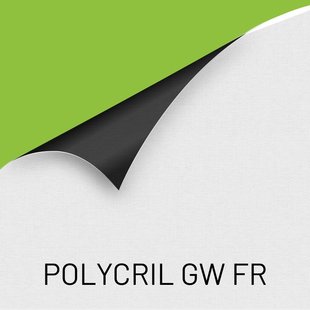 POLYCRIL GW FR: Walltexx materiaal met zwarte achterzijde