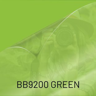 BB9200 GREEN; ultra transparant PET laminaat  speciaal voor OWV green