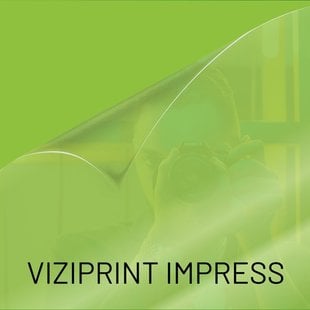 VIZIPRINT IMPRESS CLEAR: glasheldere folie met hybride low-tack lijm