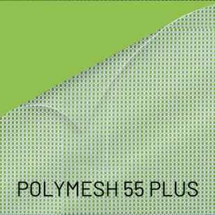 POLYMESH 55PLUS: scheurwerend pvc-vrij mesh-doek 10%